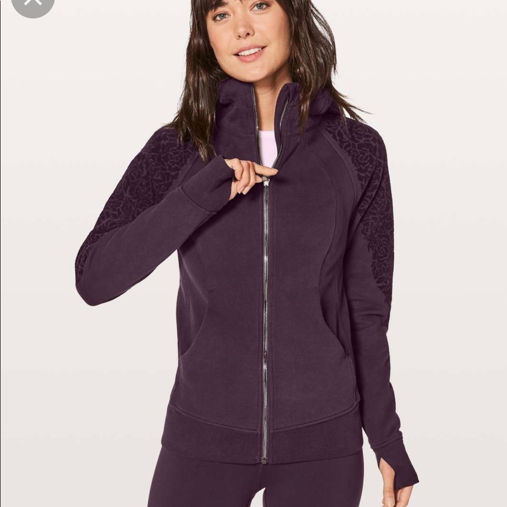 Lululemon black cherry hoodie and leggings set both size 8